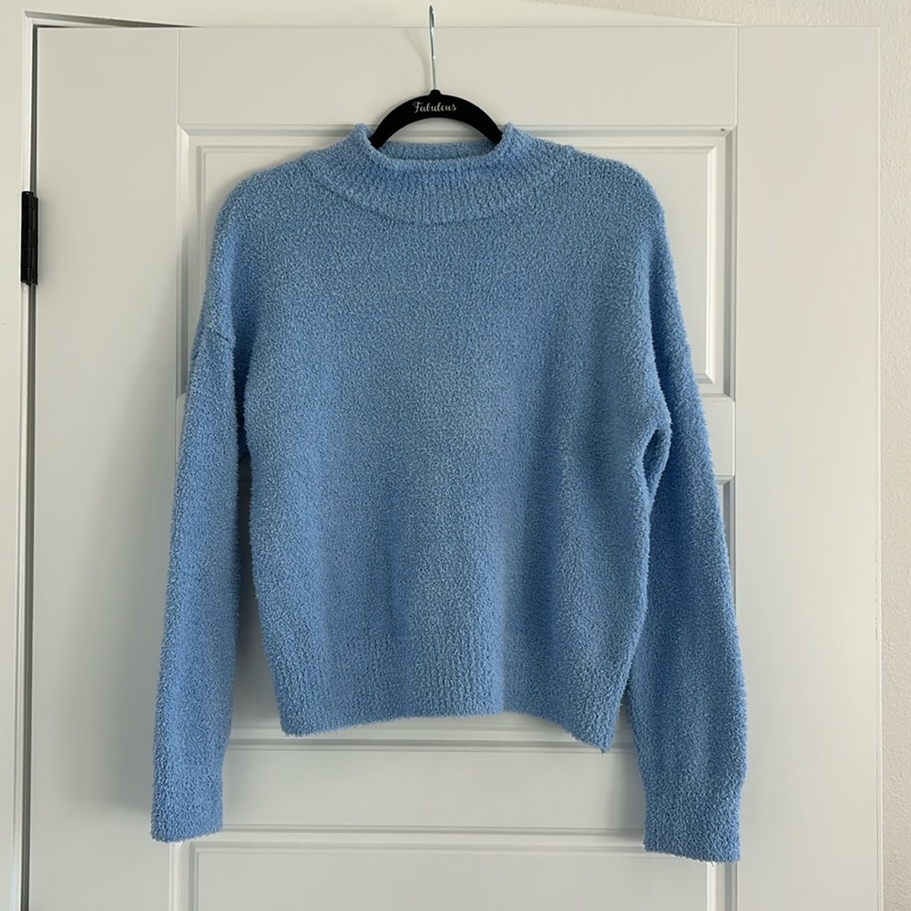Sincerely Jules Baby Blue Sweater Turtleneck